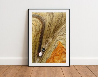 地質学写真プリント、大型の地質学キャンバス、額入りまたは巻いた状態ですぐに掛けられるキャンバス、抽象的な自然写真