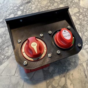 Bass Boat Dual Battery Disconnect Switch Mount Bracket For Lithium Batteries
