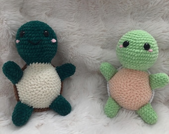 Handmade Crochet Turtle: Soft Amigurumi Plush Toy