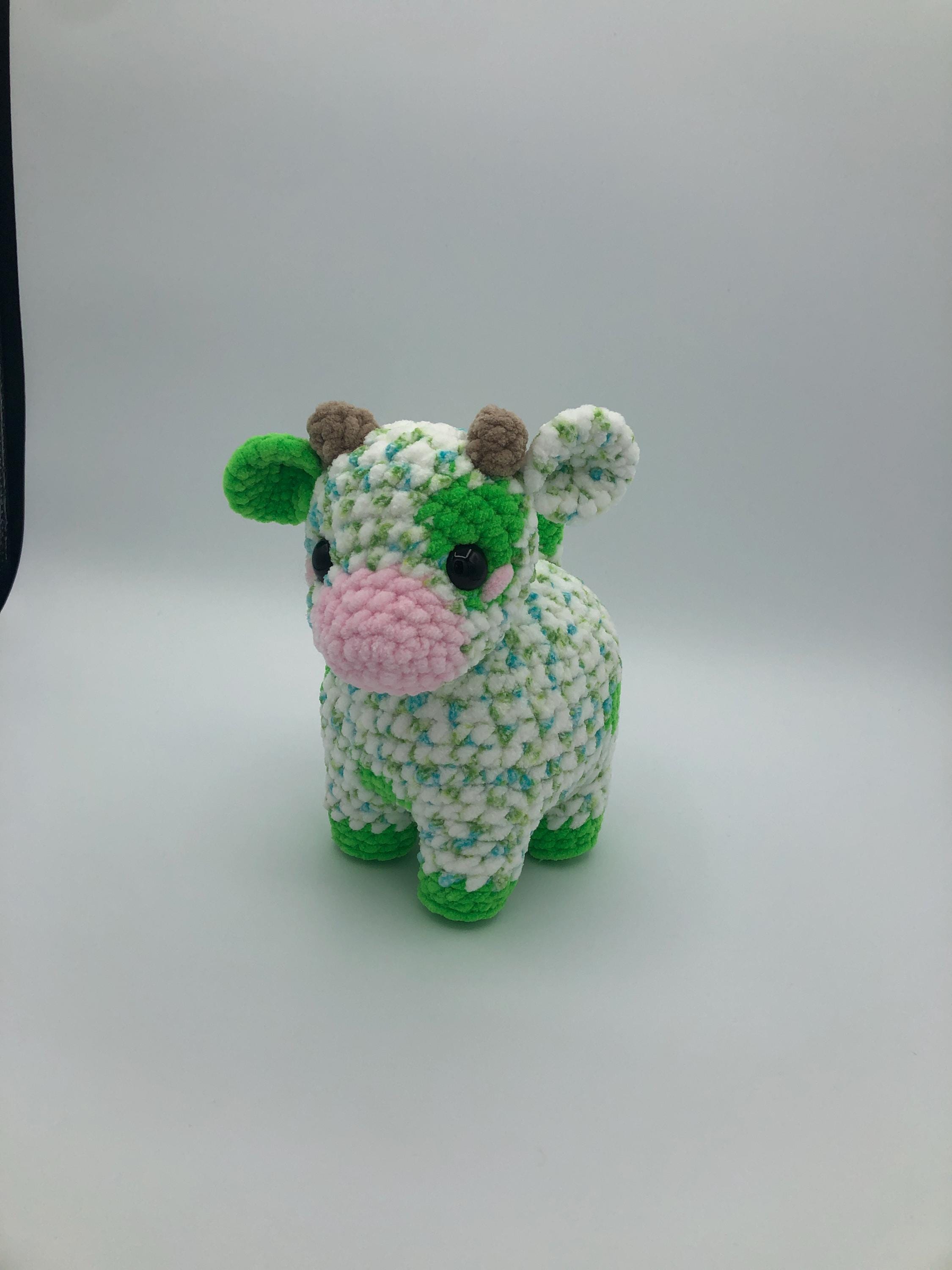 Handmade Crochet Cow: Soft Amigurumi Plush Toy