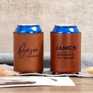 Custom Can Cooler,Engraved Beverage Holder,Groomsmen Drink Holder,Wedding Party Gifts for Woman,Bridesmaid Proposal Gift,Bridal Party Gifts
