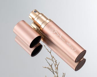 Personalised Refillable Perfume Atomiser,Travel Perfume Bottle with Birth Flower,Bridal Party Proposal Gift,Best Friend Gift,Gift for Her