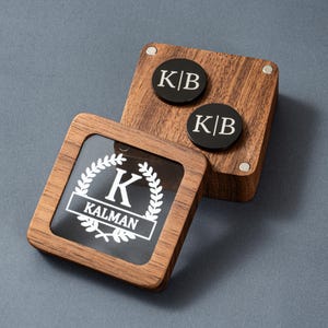 Regalos para padrinos de boda, gemelos personalizados para hombre, juego de gemelos personalizados, propuesta de matrimonio, regalo grabado para él, accesorio único para hombre