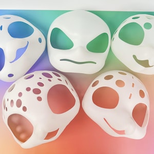 Kemono HeadBase, 3D gedruckter Fursuit Maskenschädel, Kigurumi & Kemono Headbase, Dino Maskenkopfbasis, Fox Fursuit Headbase, Geschenk für Coser!