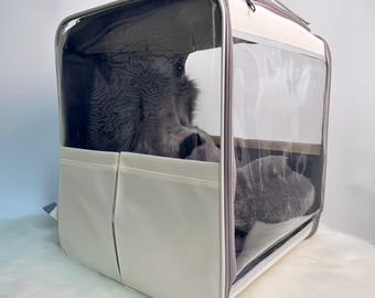 Extragroßer Transparenter Fursuit-Rucksack: Wasserfester Display-Träger (17x18x20)