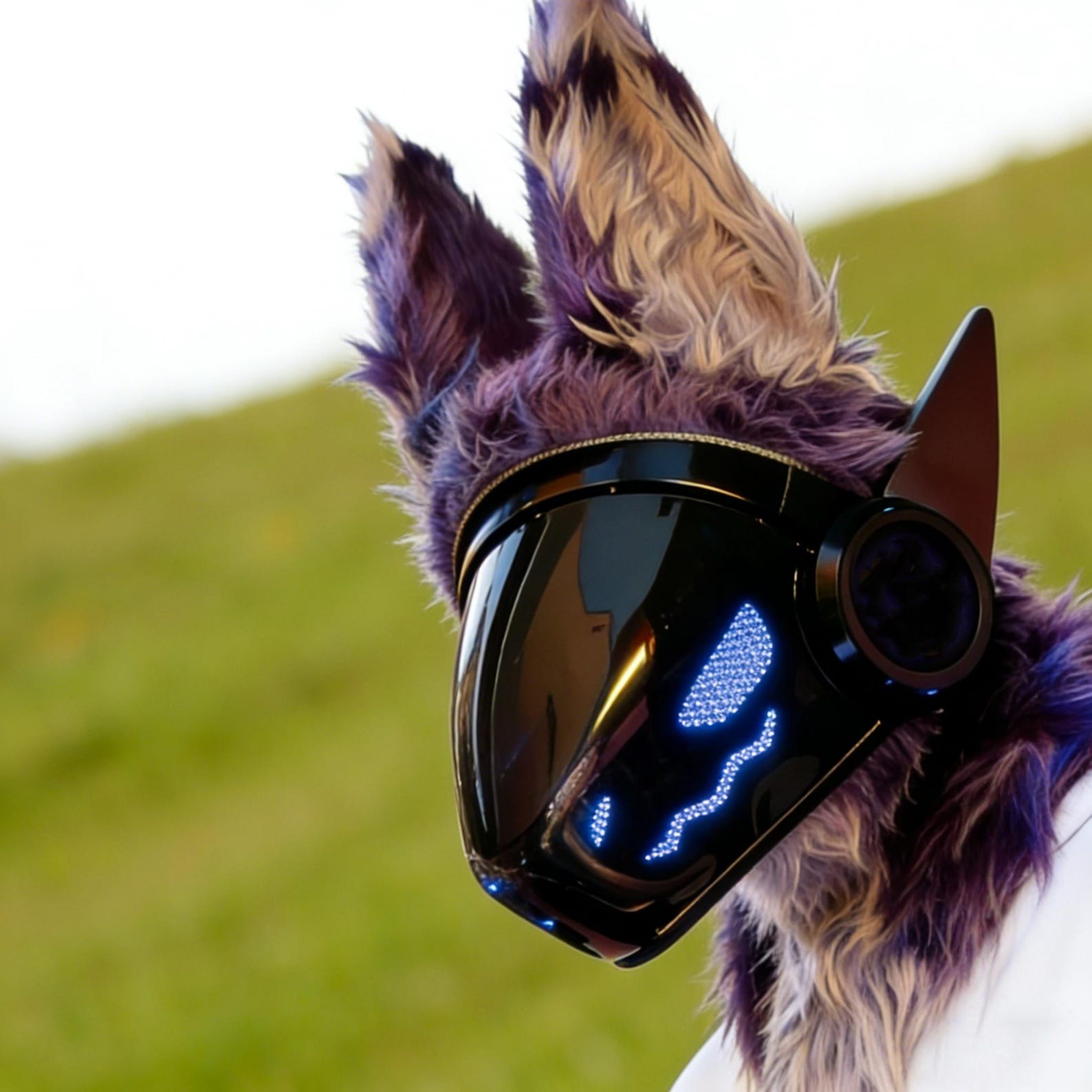 Protogen Fursuit Head, Commission Open, Protogen Mask, Remote Control ...