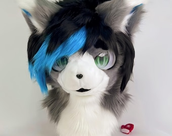 Kemono Head Commission, Fursuit Fox Mask, Fursuit Partial For Convention