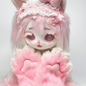 Fox Fursuit Mask: Customizable Kigurumi Fursona with Paws