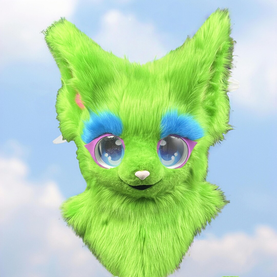 Custom Fursuit Commission: Plush Furry Kemono Mask, Hand-painted - Etsy