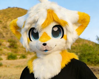Fursuit Head, Drop Ears Cat, Fursuit Partial Commissions Open