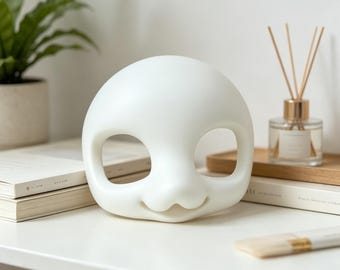 Kemono Style Skull, Sponge Headbase, Fusuit Headbase