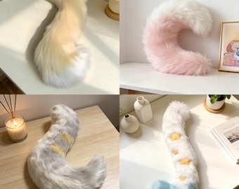 Custom Fox Fur Fursuit Tail, Handmade Fursuit Accessory