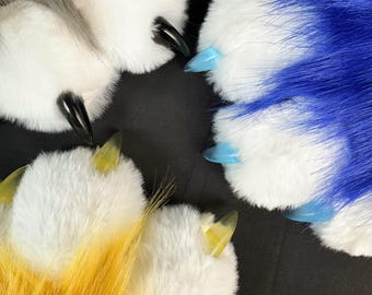 Resin Fursuit Claws: Handmade Anime Cosplay Nails, 4cm