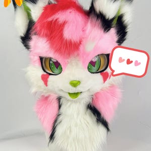 Custom Kemono Mask display, Fursuit Customization Consultation -- Free quote, Fursuit Head Anime Character Costume, Kemono Fursona Mask