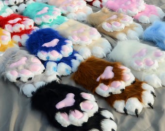 Pawfect Fursuit Gloves, For Anime Cosplay, Adorable Handamde Fursuit Hand Paws, Kemono Mask Gloves, Gift for kids!