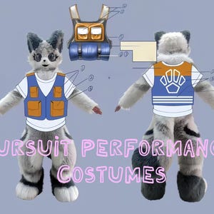 Fursuit Con Performance Costumes, Comic Con - Furry Art, Customize with your own design, Gift For Furry, Gift for Kids & Adult!