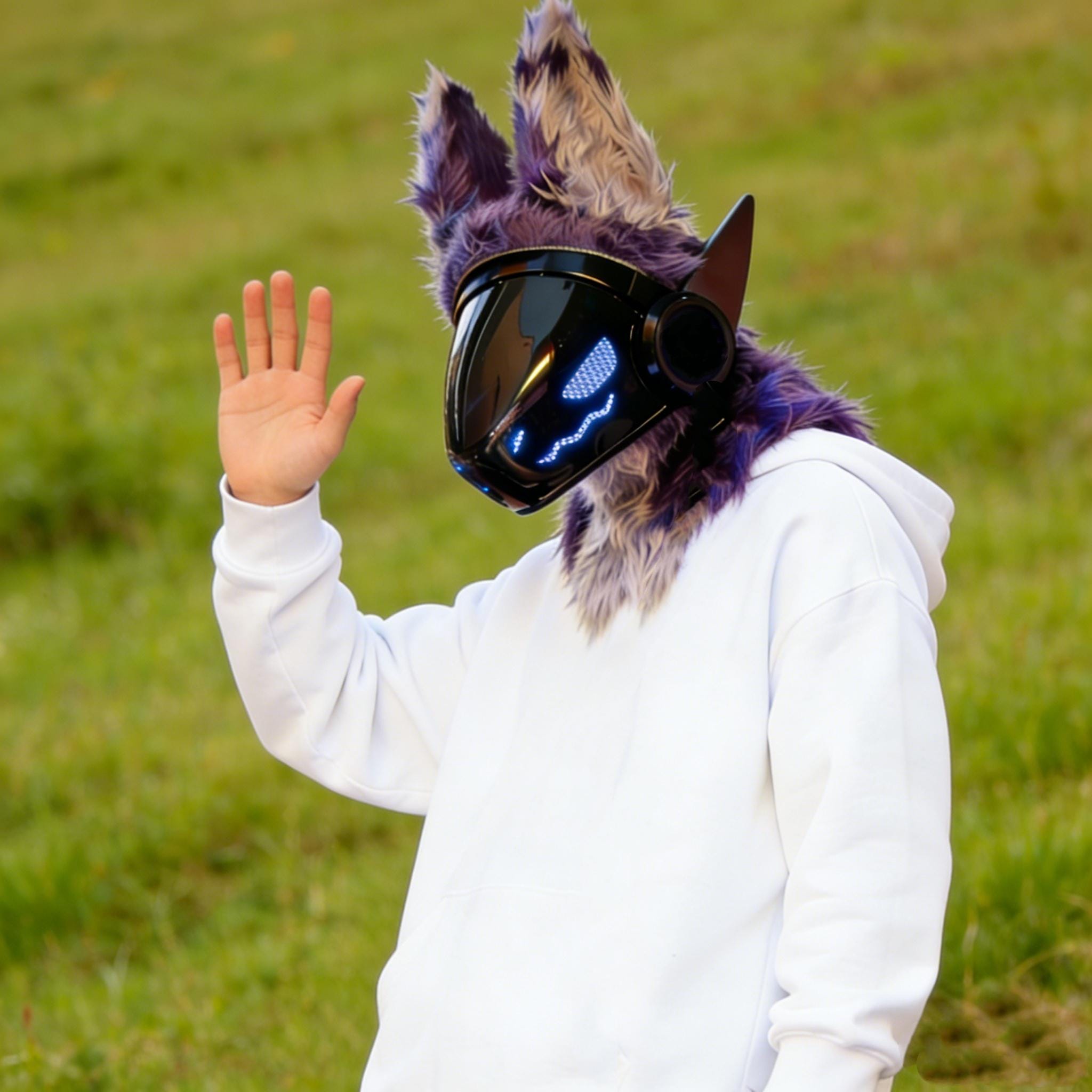 F Protogen Mask Protogen Fursuit Head, Commission Open, Protogen Mask, Remote Control ...