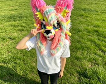 Fursuit Commission: Foam Inner Liner, Customizable Fursuit Head