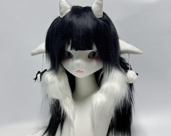 White Lady Mask, Kigurumi Head, Fursuit Commissions Open!