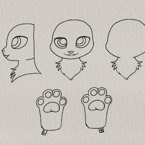 Furry Art Commission: Anime/Kigurumi Style for Cosplay (JPG Download)
