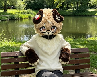Kigurumi Dog Mask, Fursuit Head, Fursuit Commissions Open!