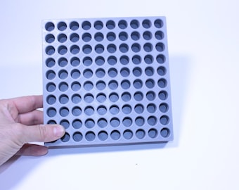 100-Round Reloading Tray .308 Win / 7.62 NATO | Flat 10x10 Layout, Ammo Holder for Bench Reloading, IPSC Shooting,sport shooting, range