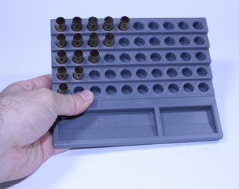 50-Round Reloading Tray – .223 Rem / 5.56 NATO – Stepped Layout with Side Component Trays, Reload Tray, ammo tray,reloadshell organizer