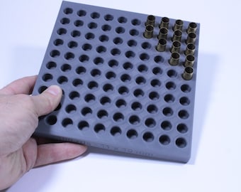 100-Round Reloading Tray –9mm – with Side Component Trays, Reload Tray, ammo tray,reloadshell organizer