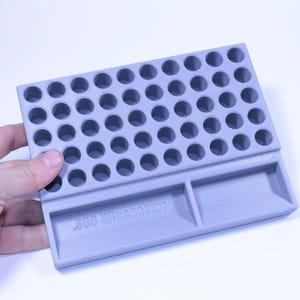 50-Round Reloading Tray .308 Win / 7.62 NATO | Flat Layout + Side Trays, Ammo Holder for Bench Reloading, IPSC Shooting gunsmith, brass hold