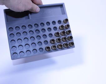 50-Round Reloading Tray – .223 Rem / 5.56 NATO – with Side Component Trays, Reload Tray, ammo tray,reloadshell organizer