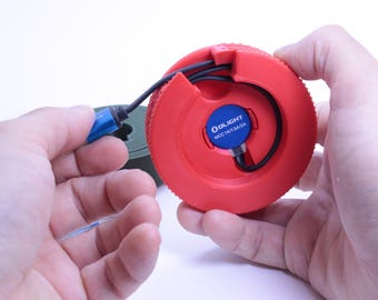 Olight magnetic charging stand, Olight, desk stand, cable management and holder, magnetic olight chager, flashlight charger for desk,present