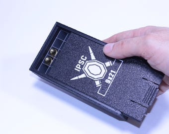 Tactical Ammo Storage Box  9x21 / 9mm / 9x19 – 50 Rounds | Rugged Handmade Case for Range, EDC & Outdoor Use,present shooter, range,ipsc