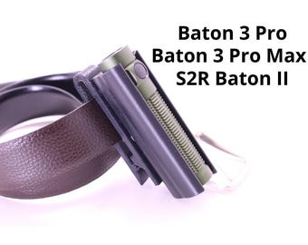 Tactical belt clip for O-light Baton 3 Pro, Pro Max Sr2 baton 2, flashlight holster, bel holster, flashlight accessory, ofun, Olight, light