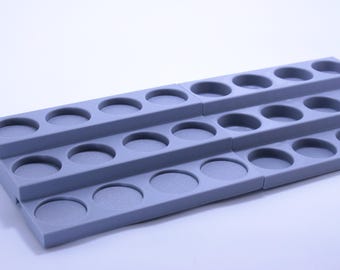 Dock Combinabile per Torce Magnetiche –3 Slot 30mm– Regalo Personalizzato EDC, Officina, Torce per camper Olight Wuben Sofirn Fenix Nitecore