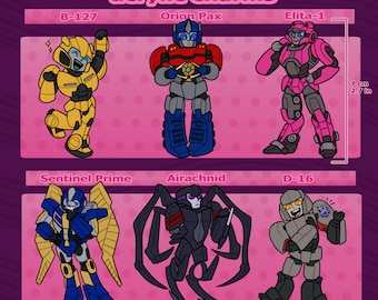 Transformers One 1.0 acrylic keychains (No restocks once sold out)