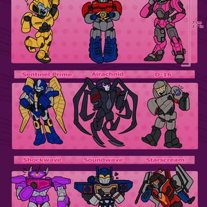 Transformers One 2.0 acrylic keychains