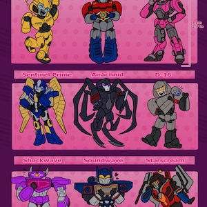Transformers One 2.0 vinyl stickers
