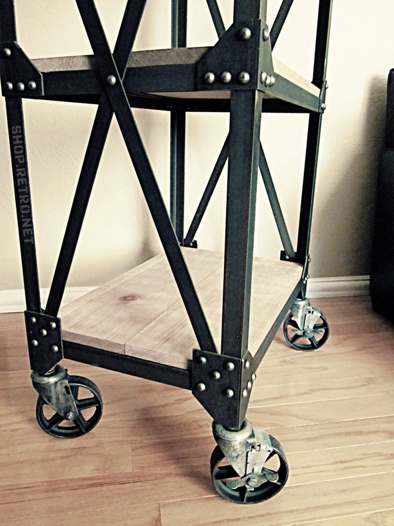 Antique Industrial 5 Caster w/brakes Set of 4 Cast Etsy