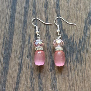 Handmade upcycled beaded earrings