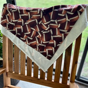 Football themed baby receiving blanket, Ready to ship