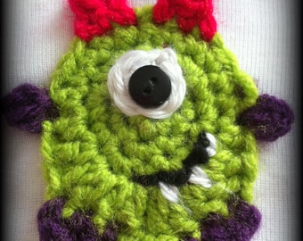 Crochet Pattern: Lil' Green Monster Applique