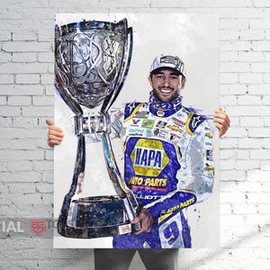 Chase Elliott 2020 Nascar Cup Champ Poster/Canvas | Racing Man Cave Art, Sports Room Decor, Digital Files Available