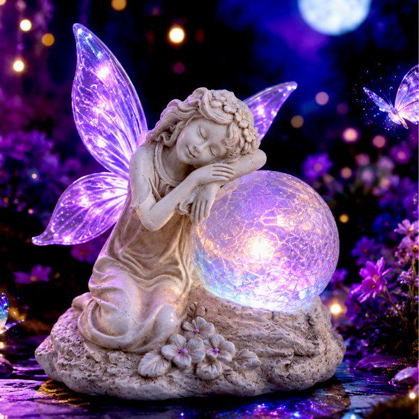27 Christmas Yard Decorations for a Winter Wonderland Look 7 Solar Powered Angel Statue Outdoor Garden Decor, LED Light Up Angel…
