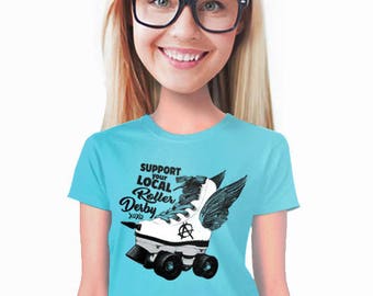 roller derby t-shirt, roller skates, roller girl, roller skating, fans of roller derby, skater, derby girl, fun graphic tee, jammer, s-2xl