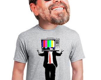 television, pop culture, for men, funny geeky, nerdy tv shirt, cool tee, for tv fan, quirky tshirt design, unusual edgy, gift for him, s-4xl