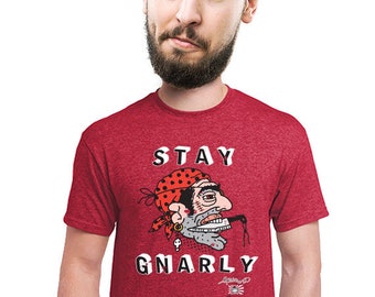 pirate t-shirt, quirky shirt, geeky gift, funny tee, stay gnarly, blackbeard, swashbuckler, jolly roger, novelty tee, men, women, kid, s-4xl
