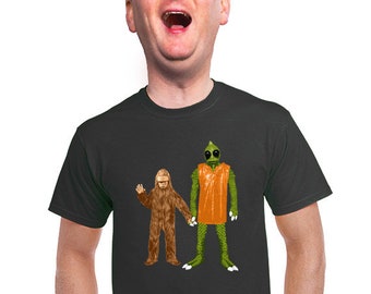 land of the lost t-shirt, sleestak, cha-ka, science fiction tee, geeky humor, dinosaur shirt, nerdy gift, black shirt, quirky graphic, s-4xl