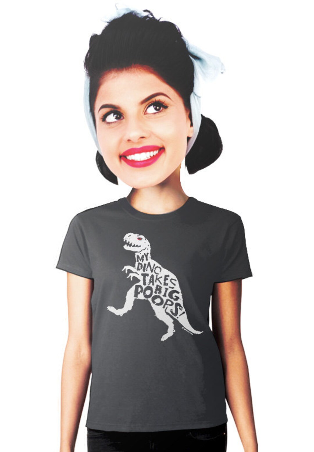 Fun Dinosaur Tshirt Ladies Trex Poop Tee Gift for Teens Dino Hunters