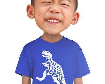 dinosaur shirt youth poop t-shirt fun boys t-rex t-shirts for fossil enthusiast nerd geek geekery hip tee small medium large xlarge