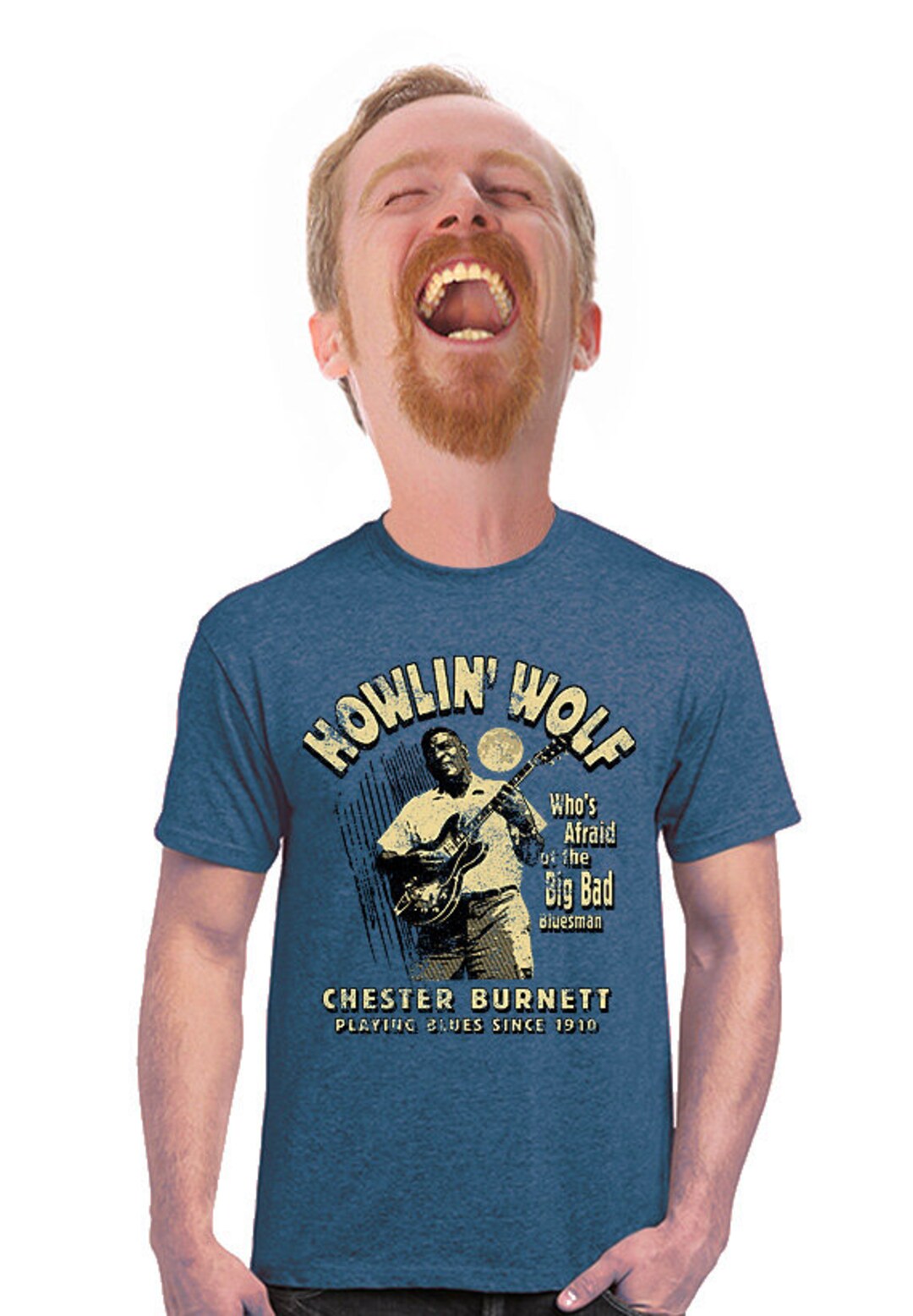 Howlin' Wolf T-shirt, Band Tee, Blues Music, Music T-shirt, Blues ...
